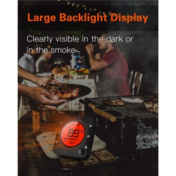 Bluetooth Meat Thermometer Wireless Meat Thermometer, Wireless Digital - Picture 4 of 7